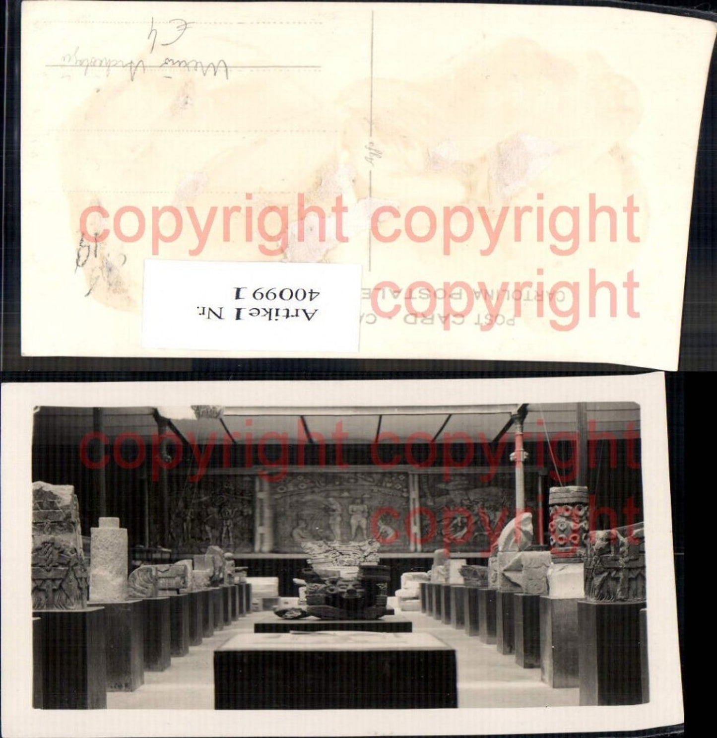 400991,Foto Ak Mexico Museum Archäologie Ausgrabung