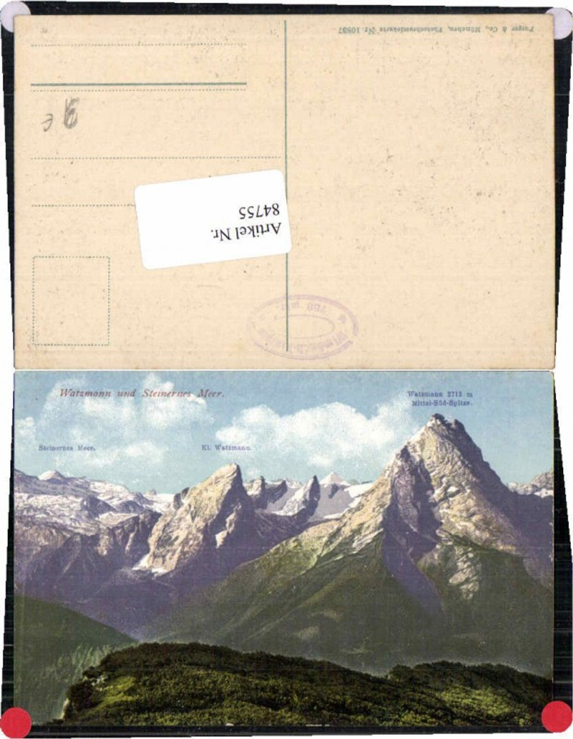 84755,Watzmann b. Berchtesgaden Purger Co 10837