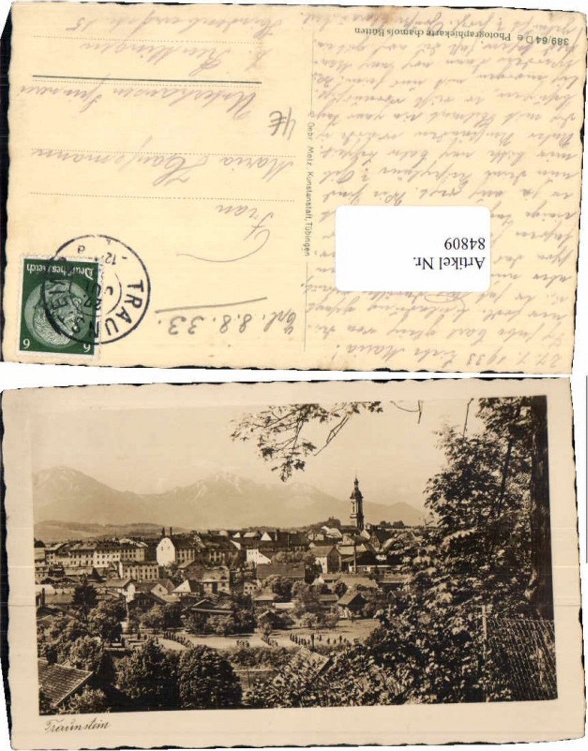 84809,Traunstein Totale um 1933