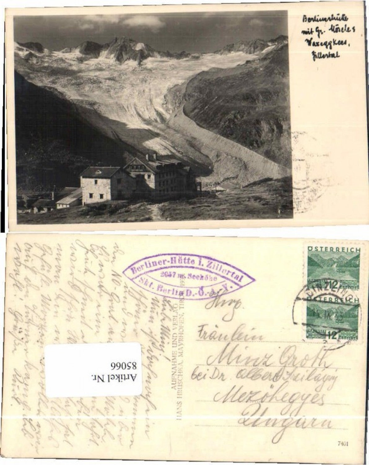 Alte Ansichtskarte – Old Postcard