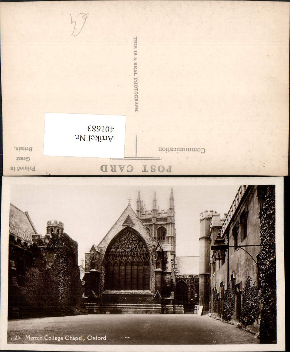 Alte Ansichtskarte – Old Postcard