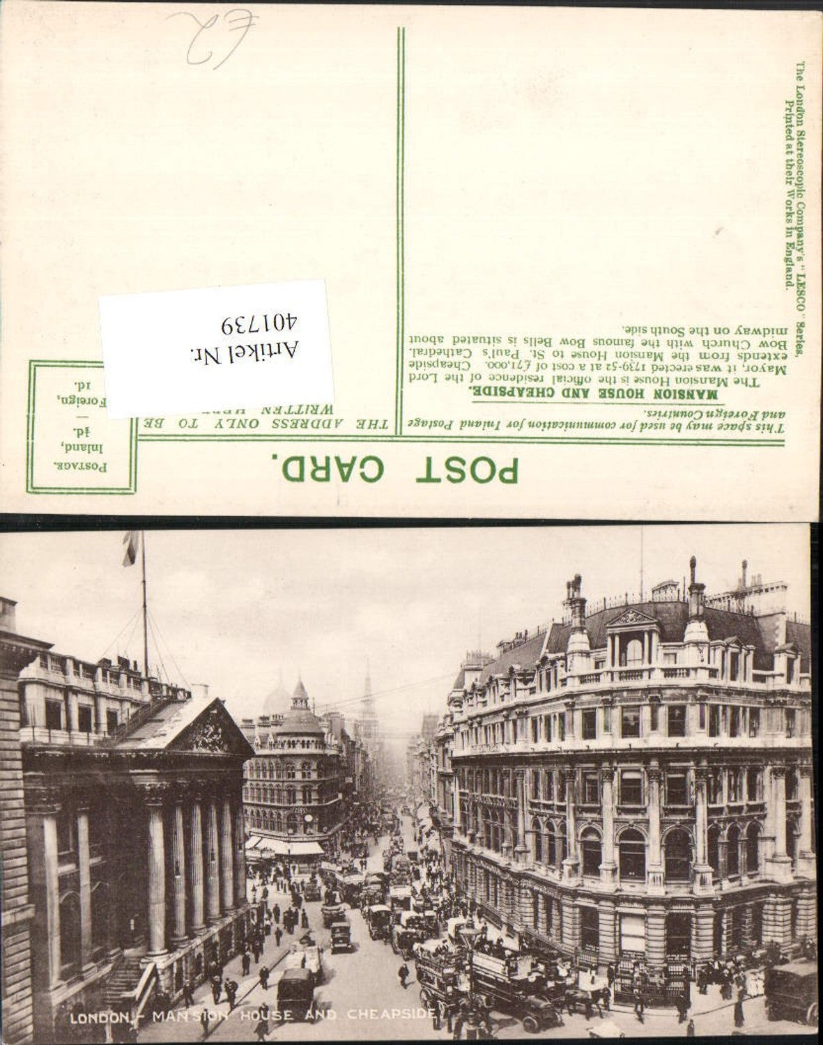 Alte Ansichtskarte – Old Postcard