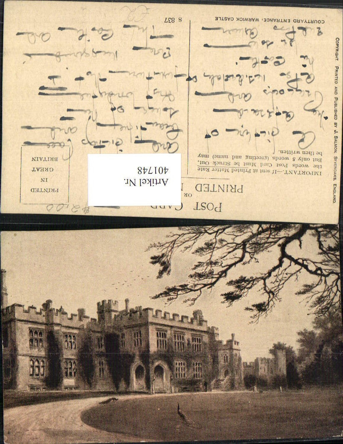 Alte Ansichtskarte – Old Postcard