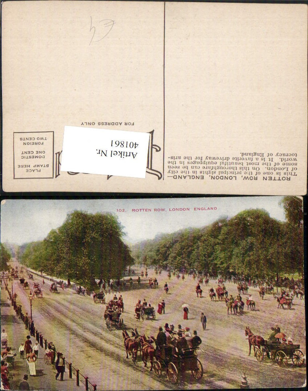 Alte Ansichtskarte – Old Postcard