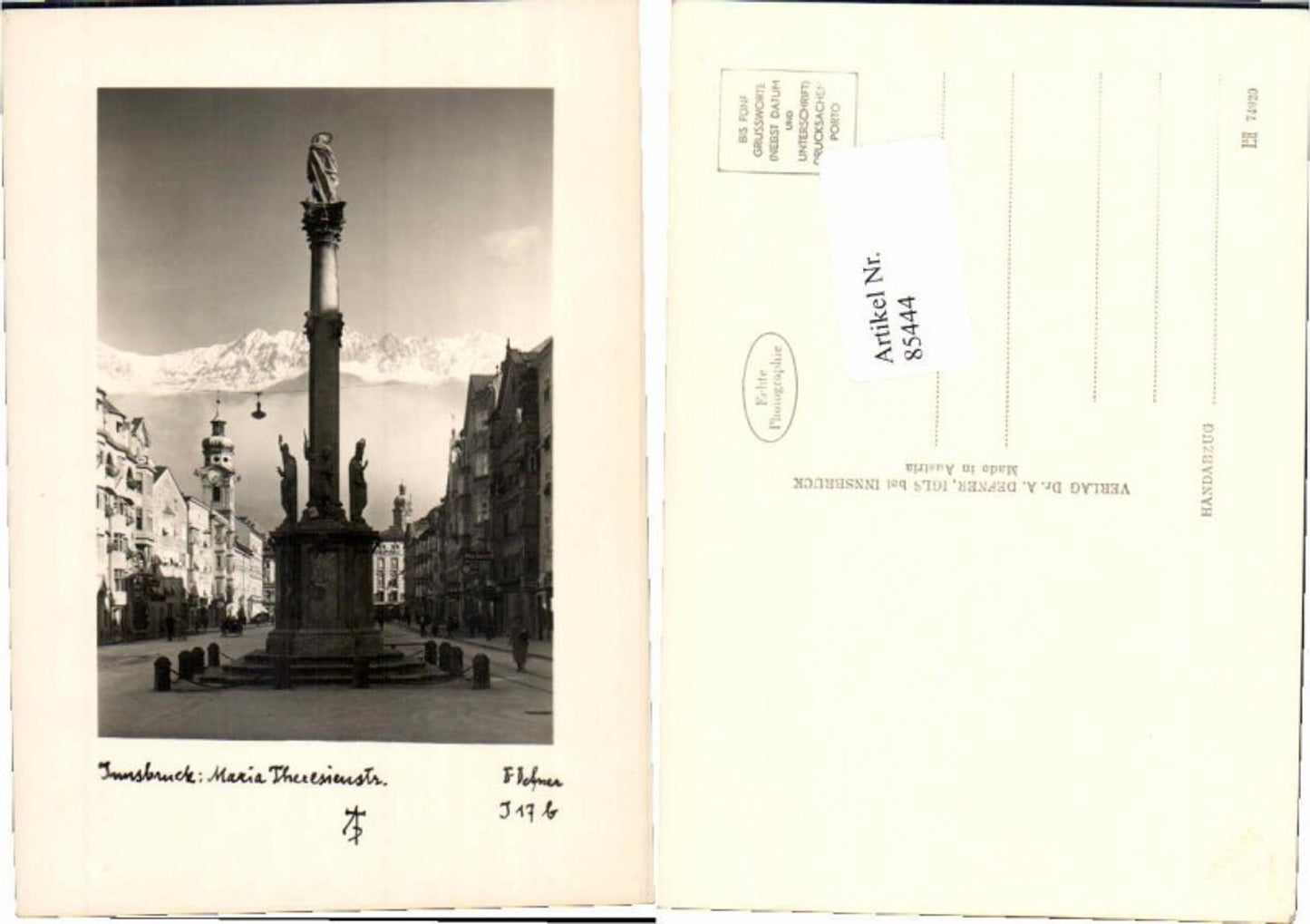 85444,Innsbruck Maria Theresienstrasse Defner I17b