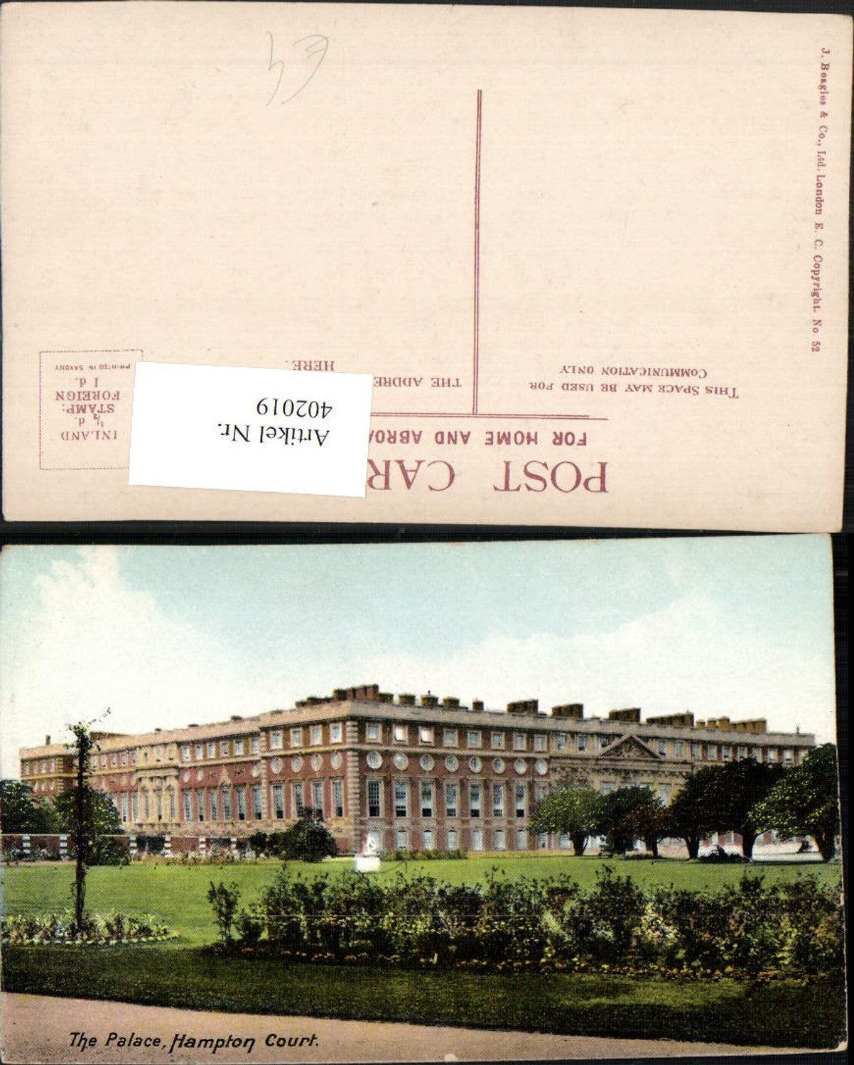 Alte Ansichtskarte – Old Postcard