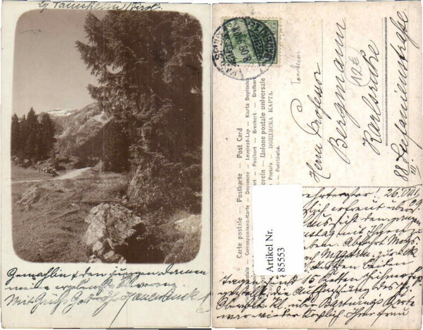 Alte Ansichtskarte – Old Postcard