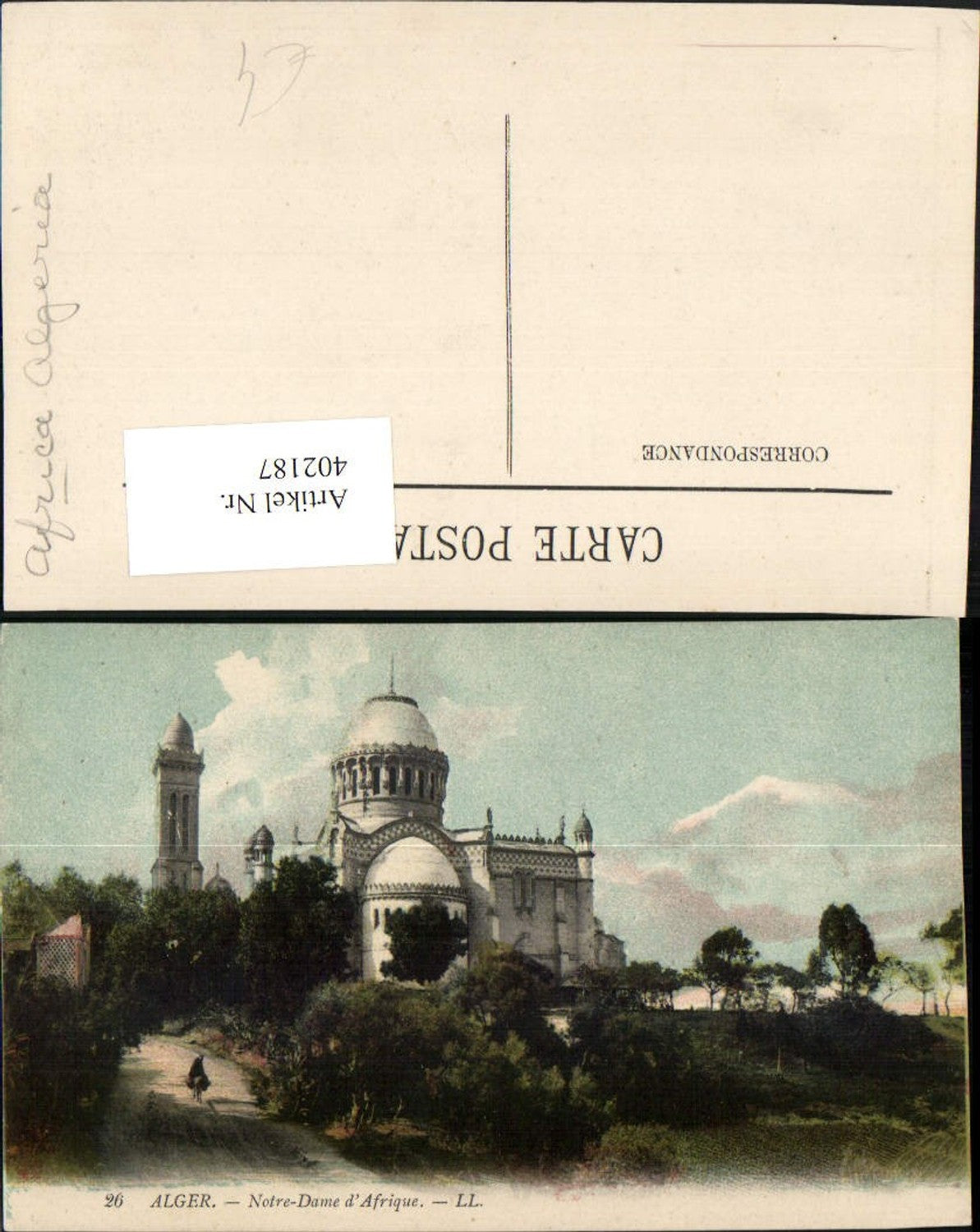 402187,Algeria Alger Algier Notre-Dame d'Afrique Kirche