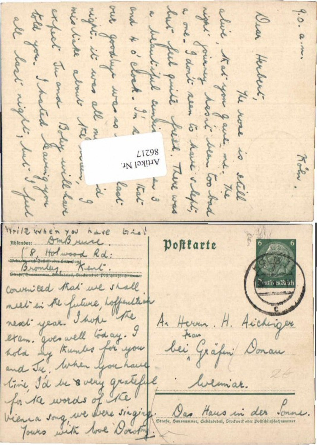 Alte Ansichtskarte – Old Postcard