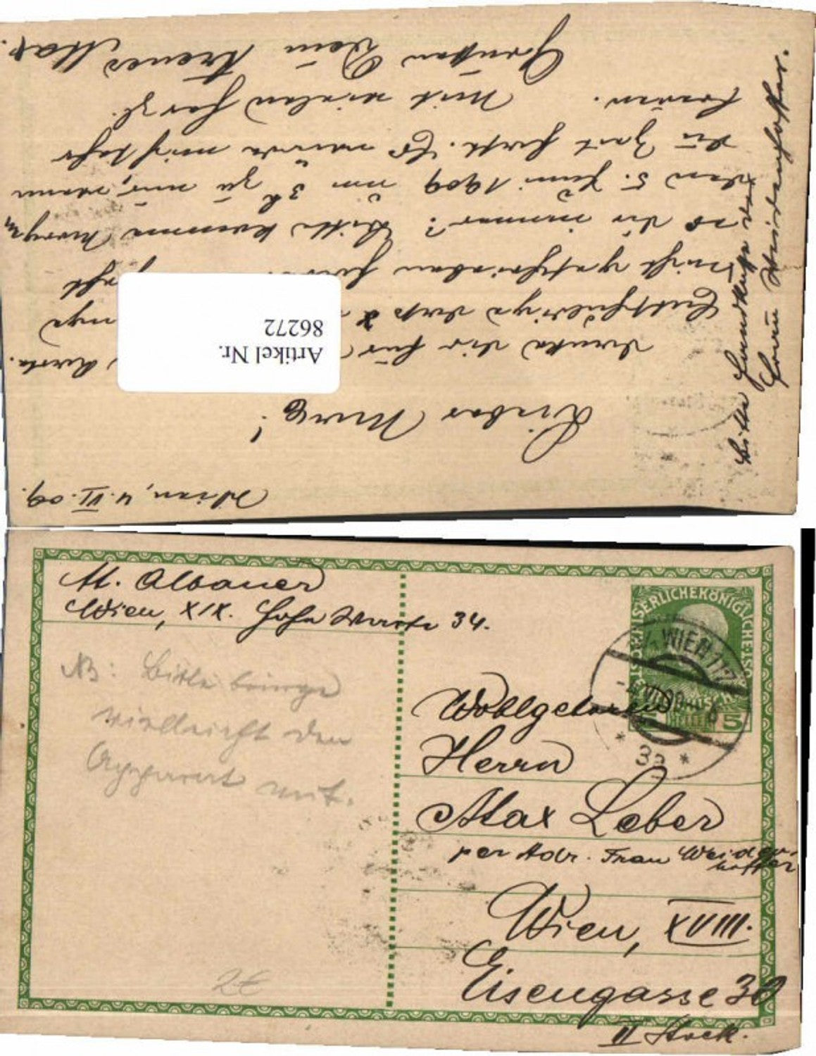 Alte Ansichtskarte – Old Postcard