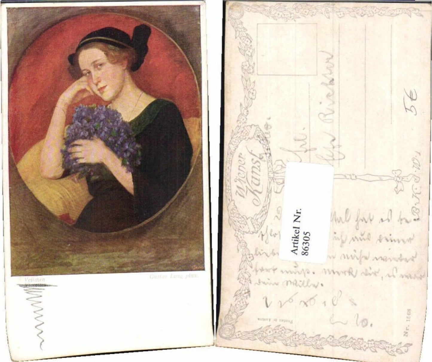 86305,Gustav Lang Veilchen Frau B.K.W.I 1568
