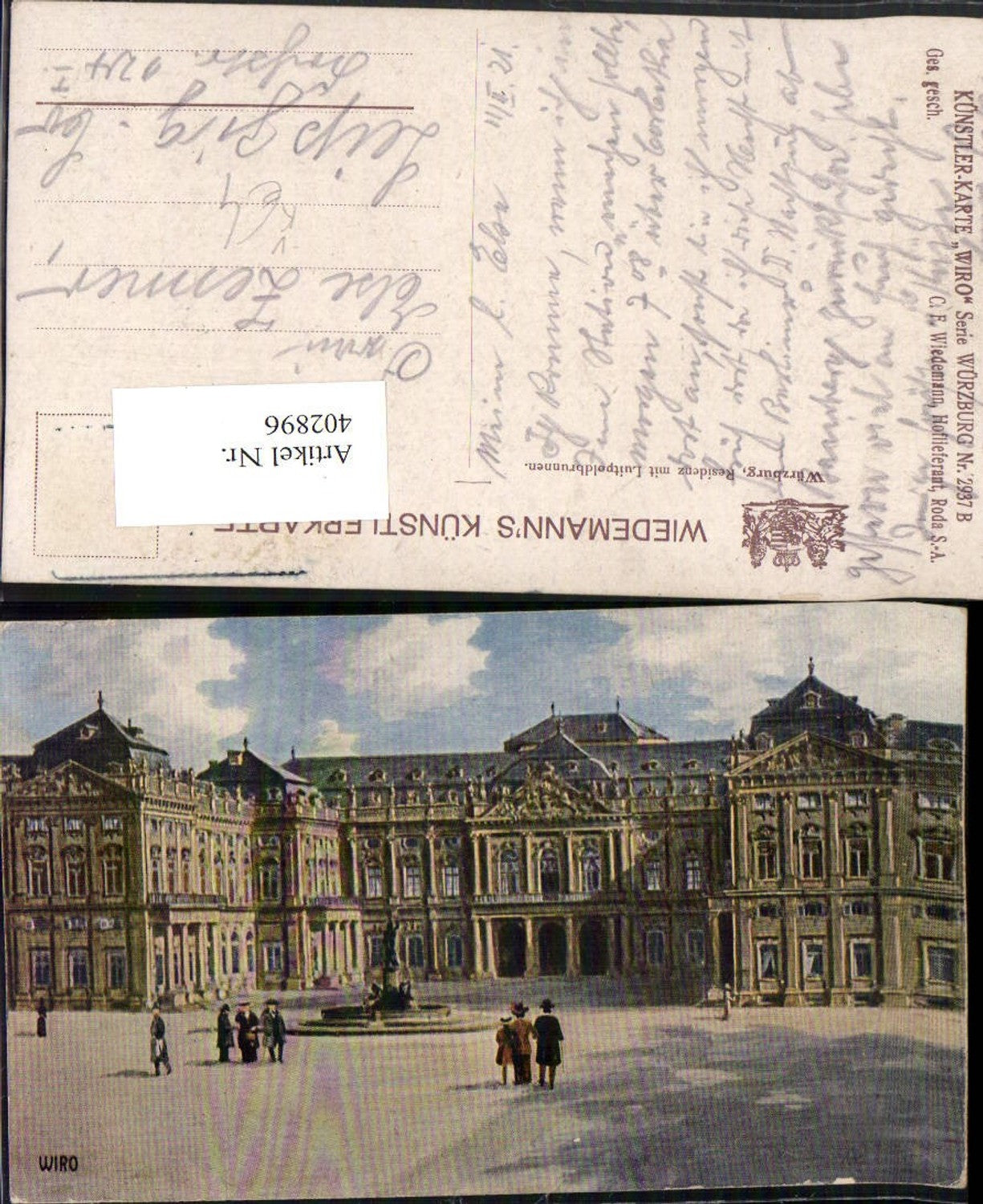 402896,Wiro AK 2937 B Würzburg Schloss