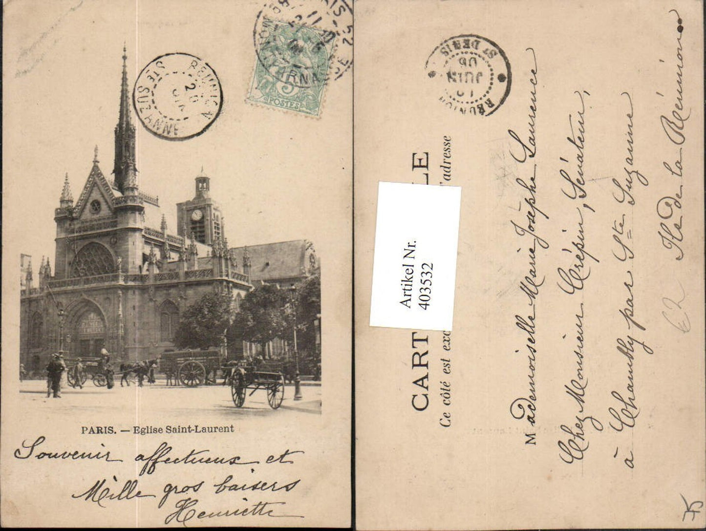 403532,Ile-de-France Paris Eglise Saint-Laurent Kirche