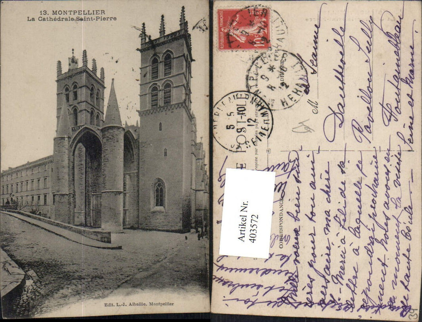 403572,Languedoc-Roussillon Herault Montpellier La Cathedrale Saint-Pierre Kirche