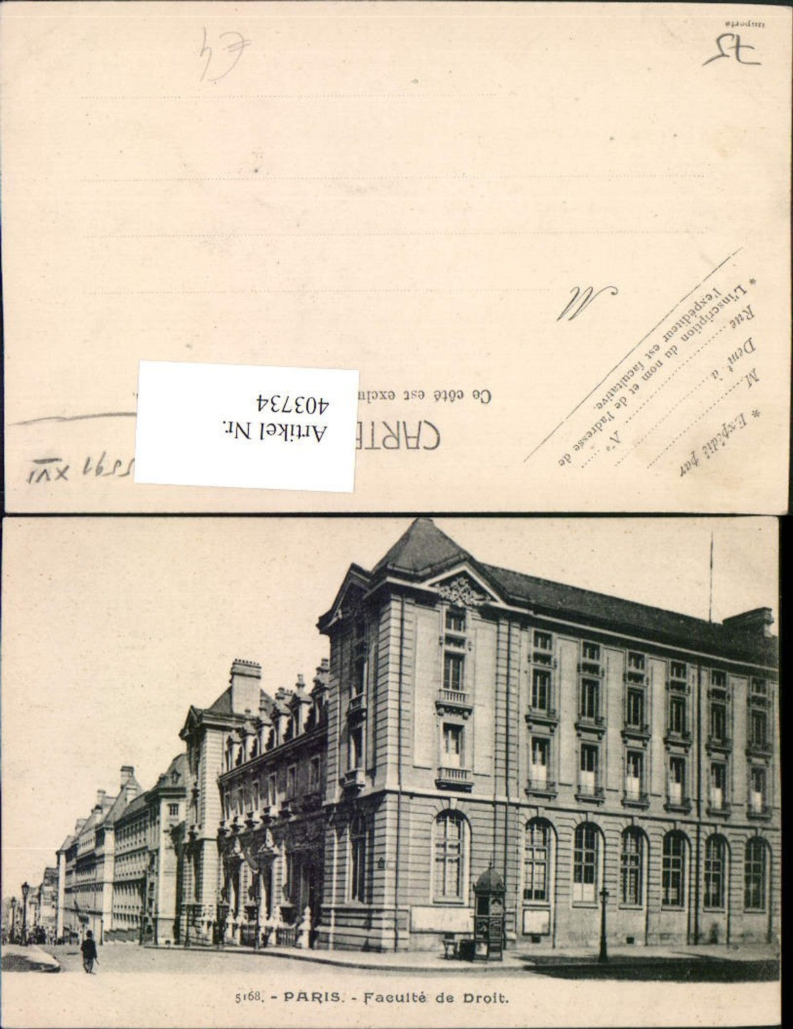 403734,Ile-de-France Paris Faculte de Droit Fakultät Gebäude