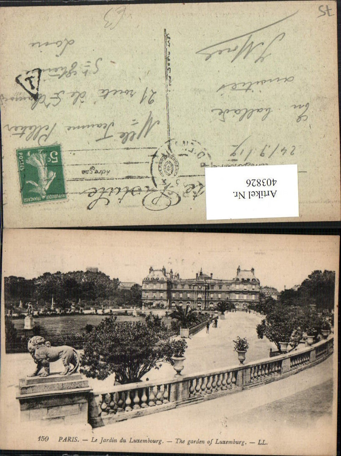 403826,Ile-de-France Paris Le Jardin du Luxembourg Palais Gebäude