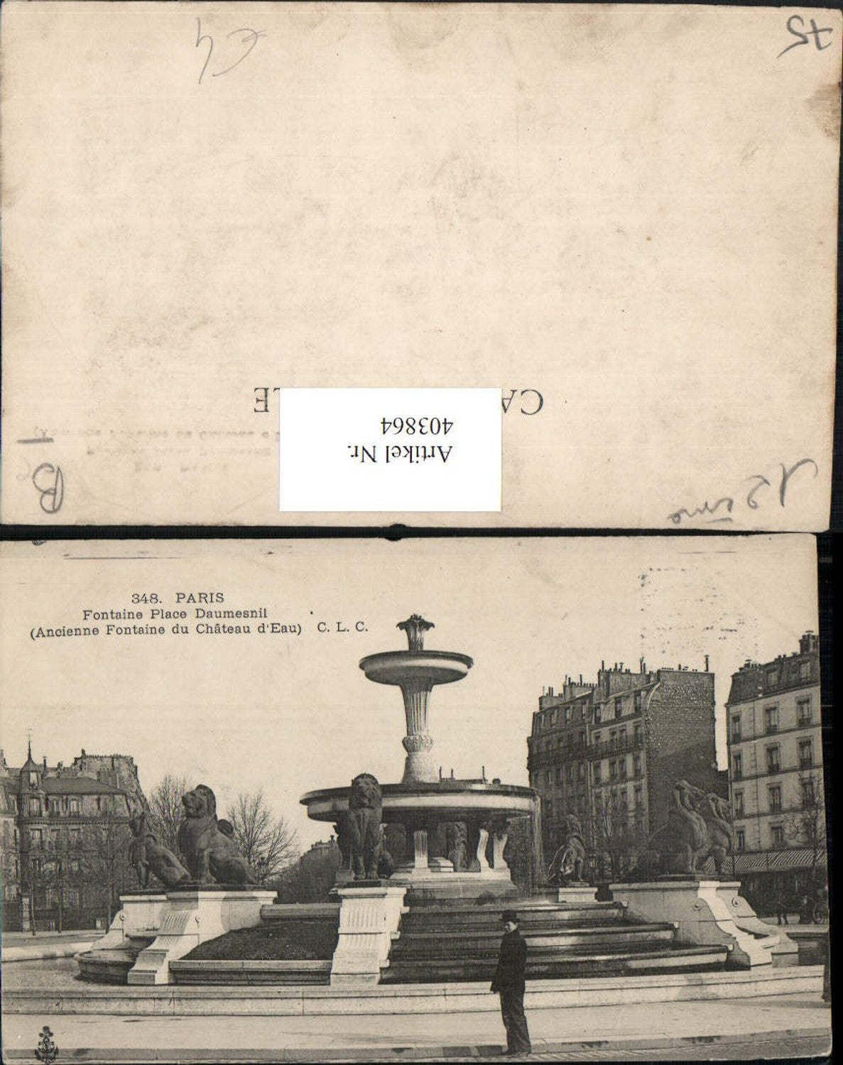 403864,Ile-de-France Paris Fontaine Place Daumesnil Brunnen