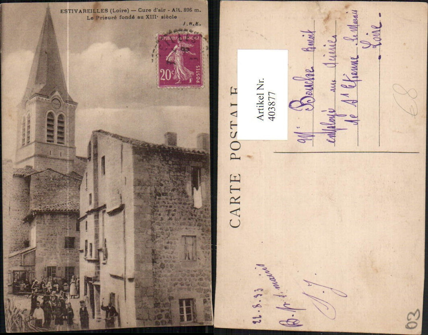 403877,Rhone-Alpes Loire Estivareilles Le Prieure Kirche