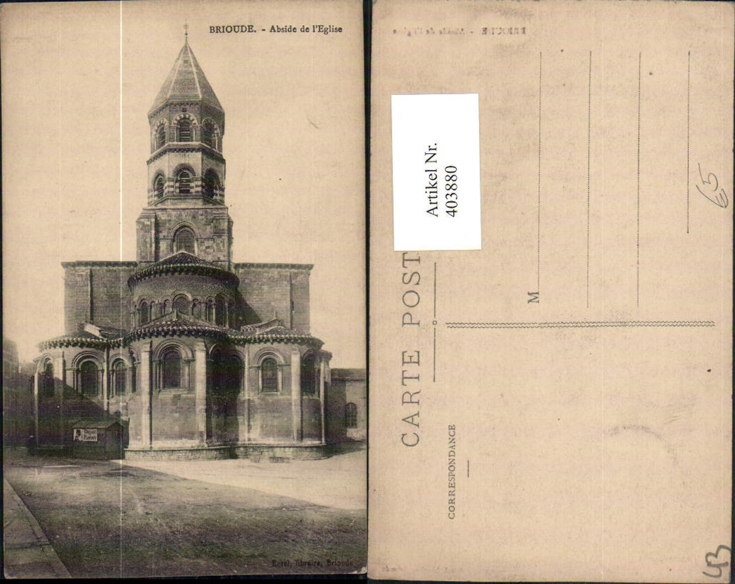 403880,Auvergne Haute-Loire Brioude Abside de l'Eglise Kirche