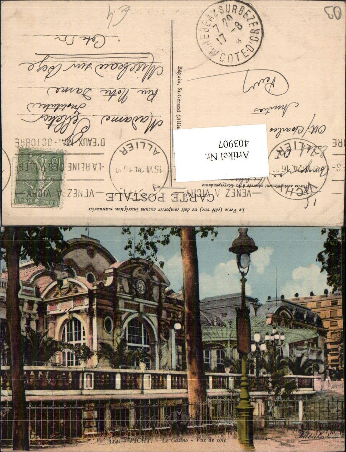403907,Auvergne Allier Vichy Le Casino