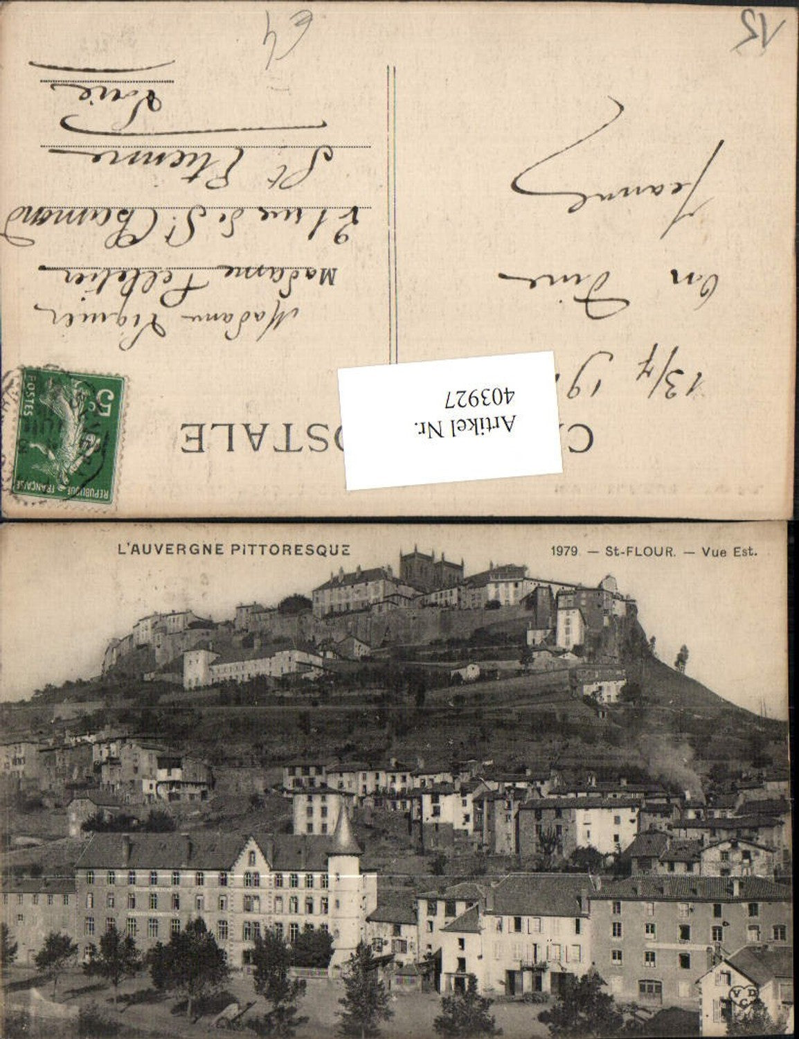 403927,Auvergne Cantal Saint-Flour Teilansicht