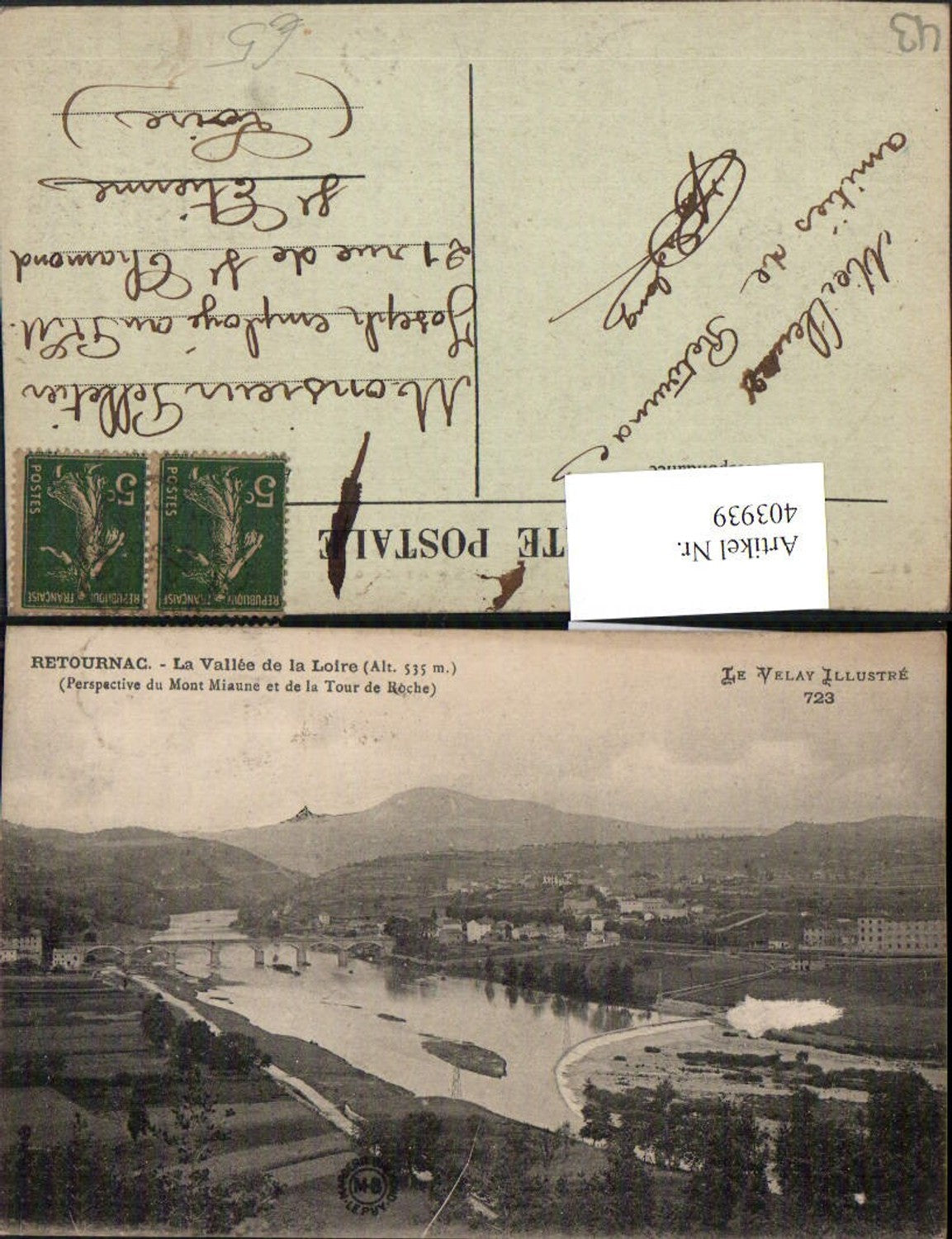 403939,Auvergne Haute-Loire Retournac La Vallee de la Loire Totale Brücke