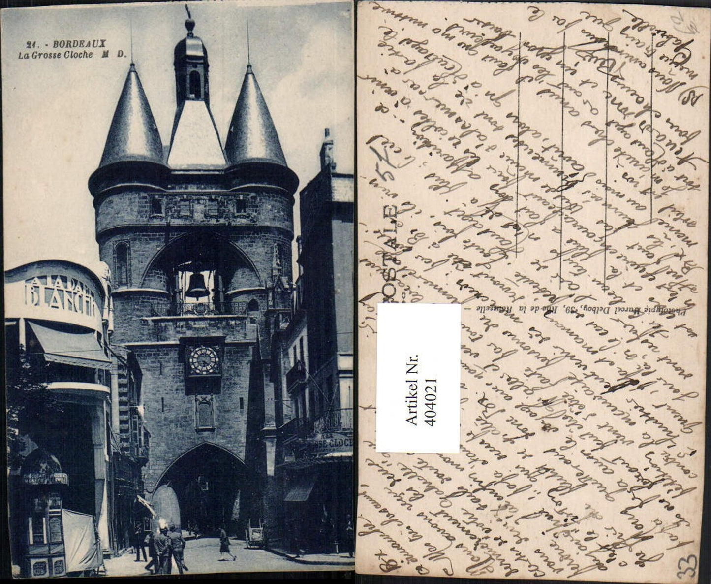 404021,Aquitanien Gironde Bordeaux La Grosse Cloche Uhr Glocke Turm Tor