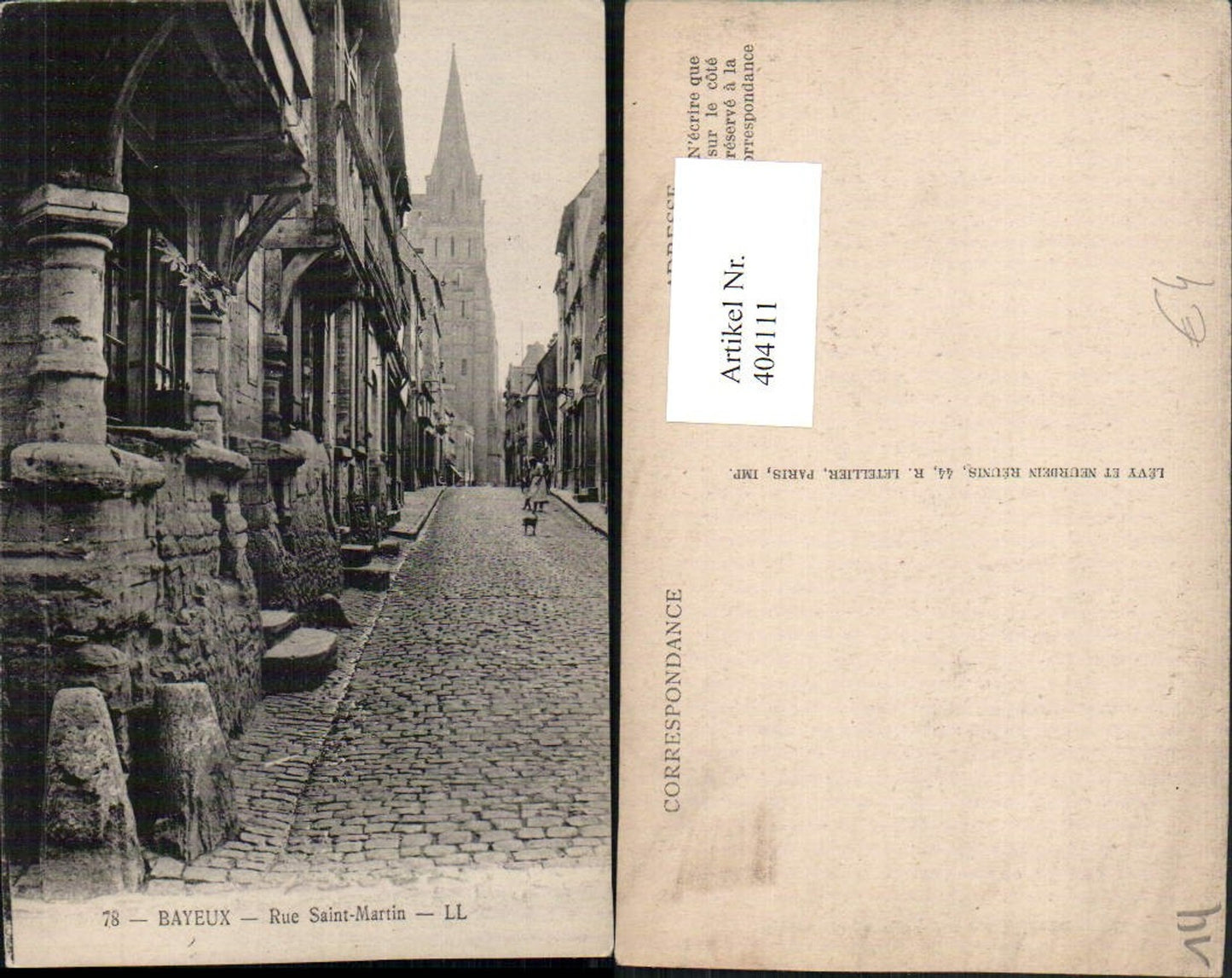 404111,Basse-Normandie Calvados Bayeux Rue Saint-Martin Straßenansicht