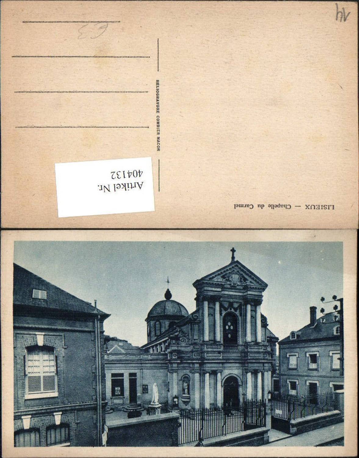 404132,Basse-Normandie Calvados Lisieux Chapelle du Carmel Kapelle Kirche