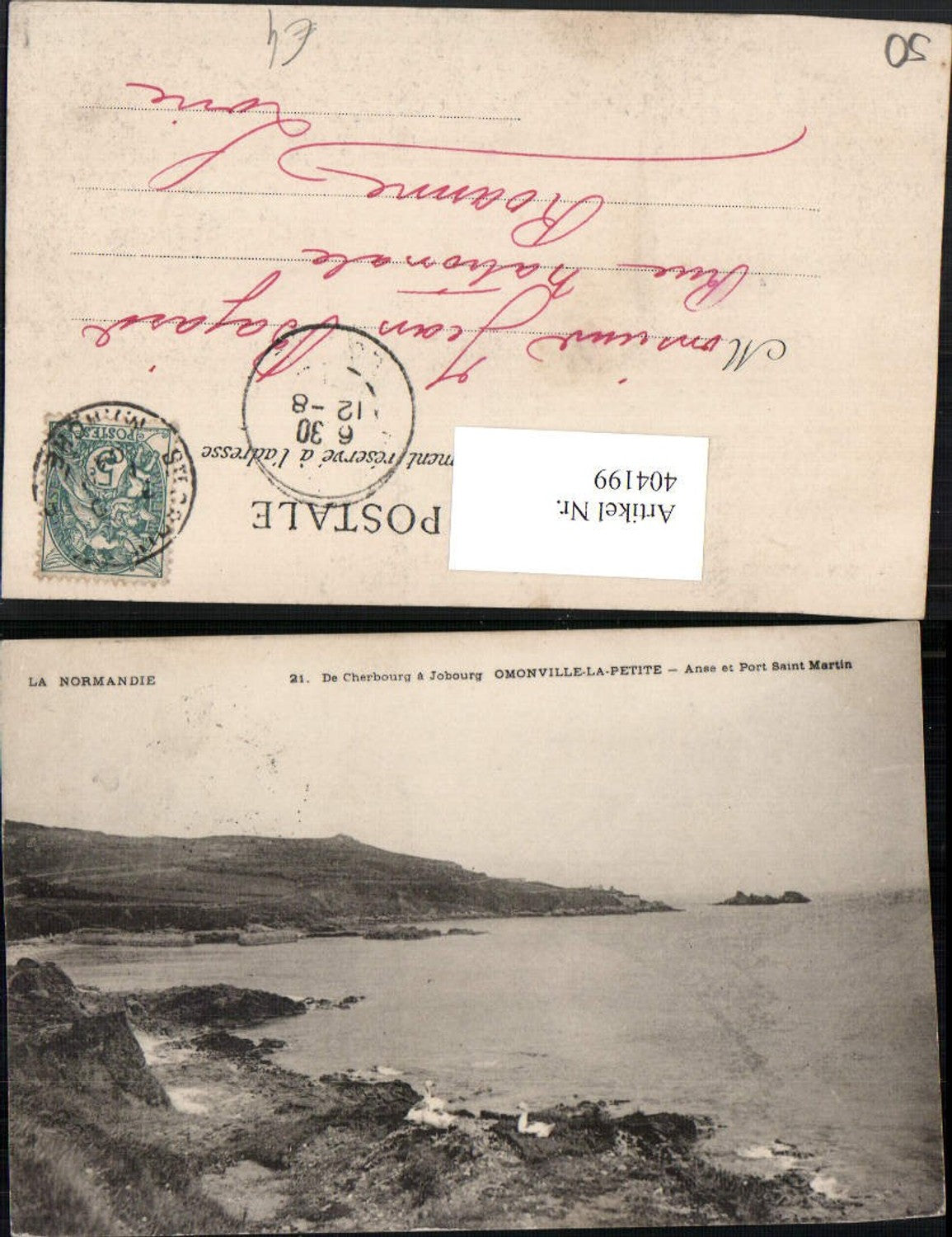404199,Basse-Normandie Manche Comonville-la-Petite Anse et Port Saint Martin Küste