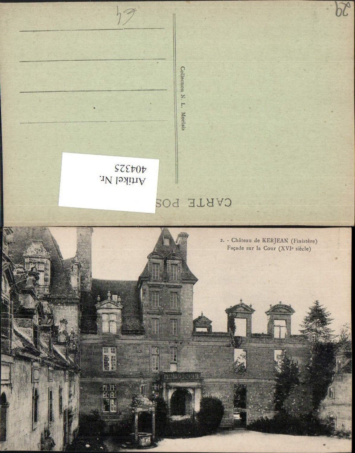 404325,Bretagne Finistere Chateau de Kerjean Schloss