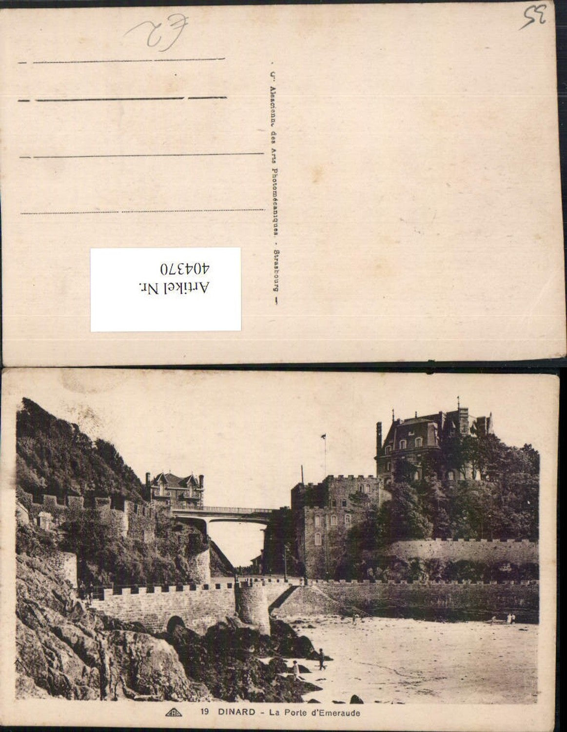 404370,Bretagne Ille-et-Vilaine Dinard La Porte d'Emeraude Schloss Brücke