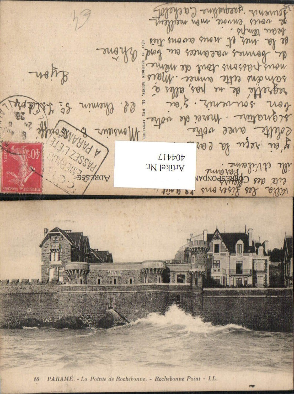 404417,Bretagne Ille-et-Vilaine Parame La Pointe de Rochebonne Mauer