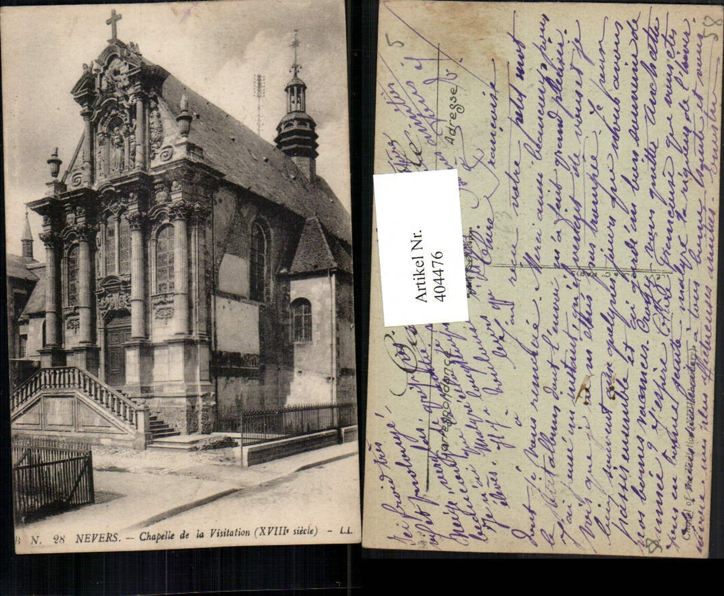404476,Burgund Nievre Nevers Chapelle de la Vissitation Kapelle Kirche