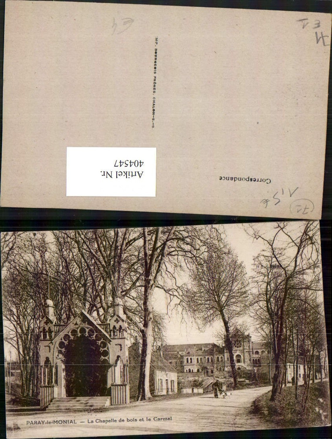 404547,Burgundy Saone-et-Loire Paray-le-Monial La Chapelle de bois et le Carmel Chapel