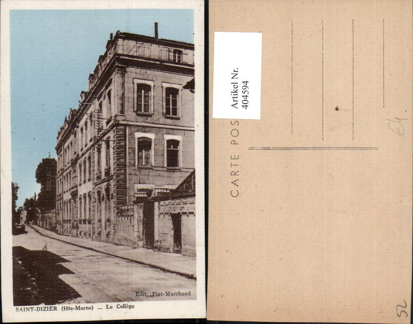 404594,Champagne-Ardenne Haute-Marne Saint-Dizier Le College Schule Gebäude