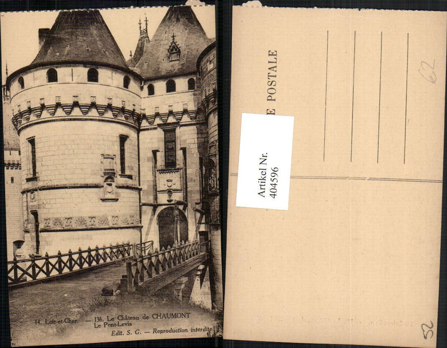 404596,Champagne-Ardenne Haute-Marne Chateau de Chaumont Pont-Levis Schloss Brücke