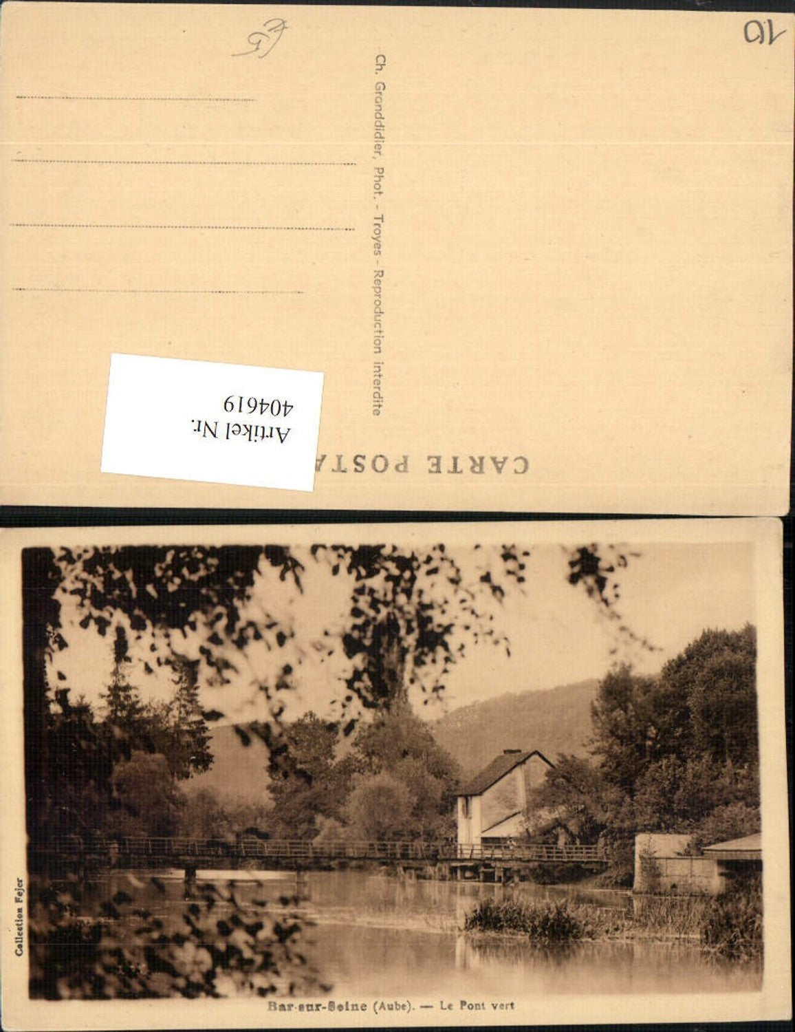 404619,Champagne-Ardenne Aube Bar-sur-Seine Le Pont vert Brücke