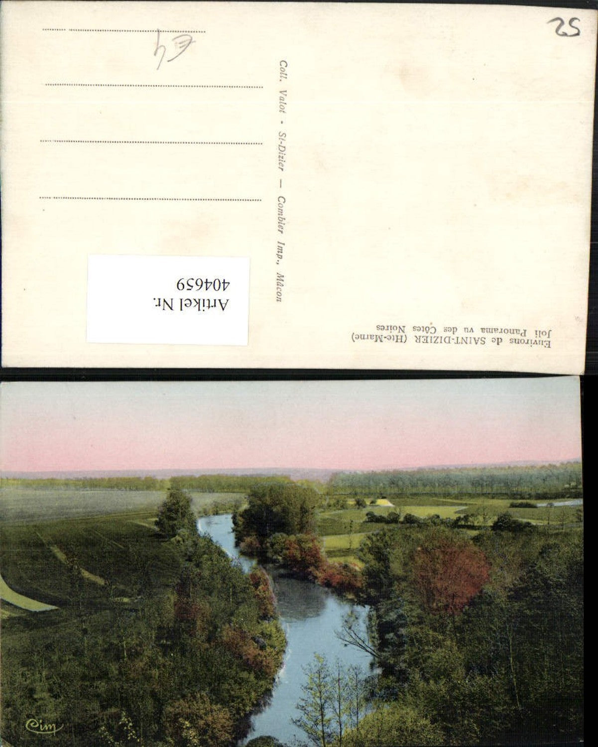 404659,Champagne-Ardenne Haute-Marne Saint-Dizier Joli Panorama vu des Cotes Noires Fluss