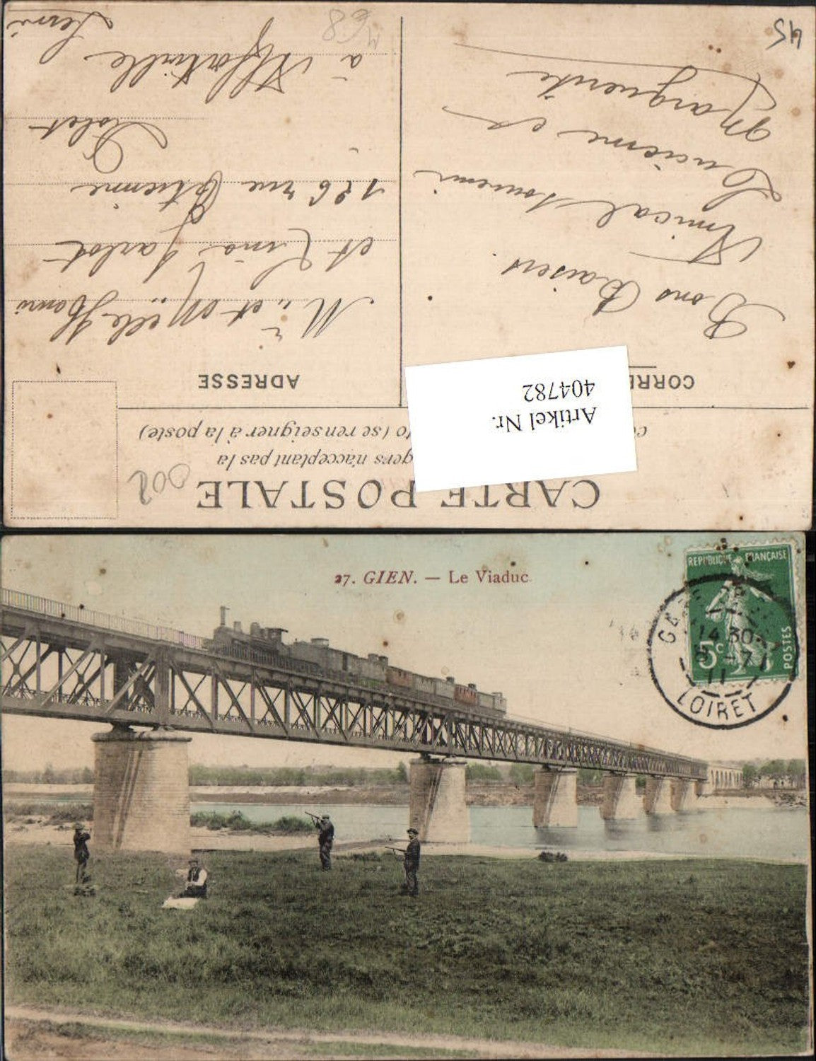 404782,Centre Loiret Gien Le Viaduc Viadukt Brücke