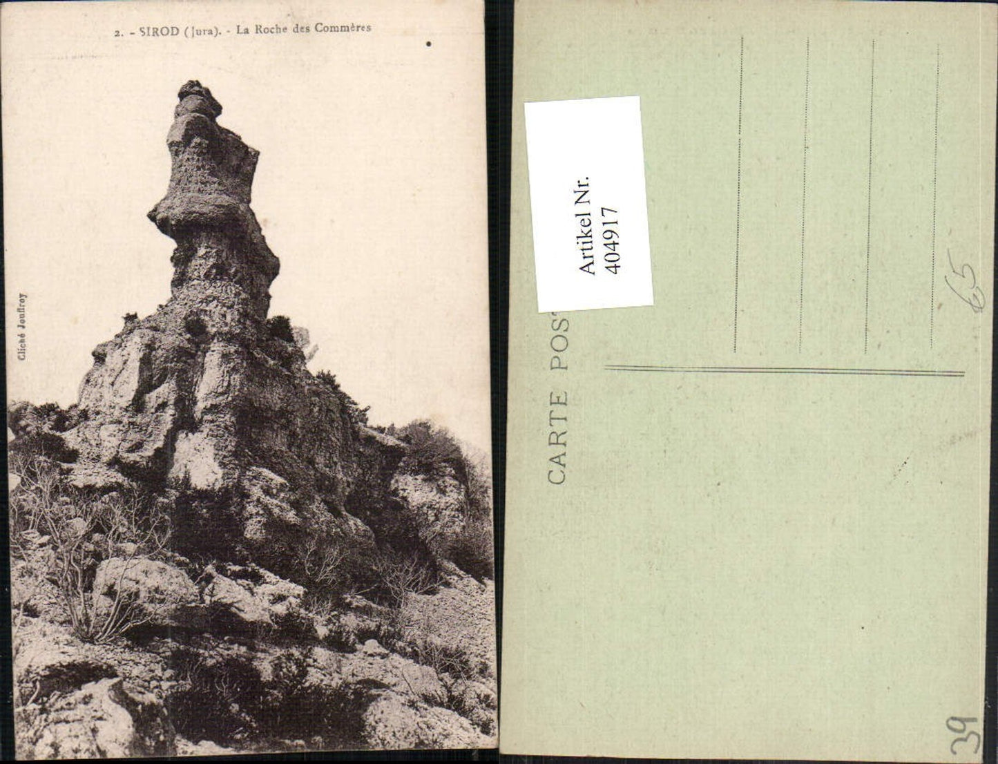 404917,Franche-Comte Jura Sirod La Roche des Commeres Felsen