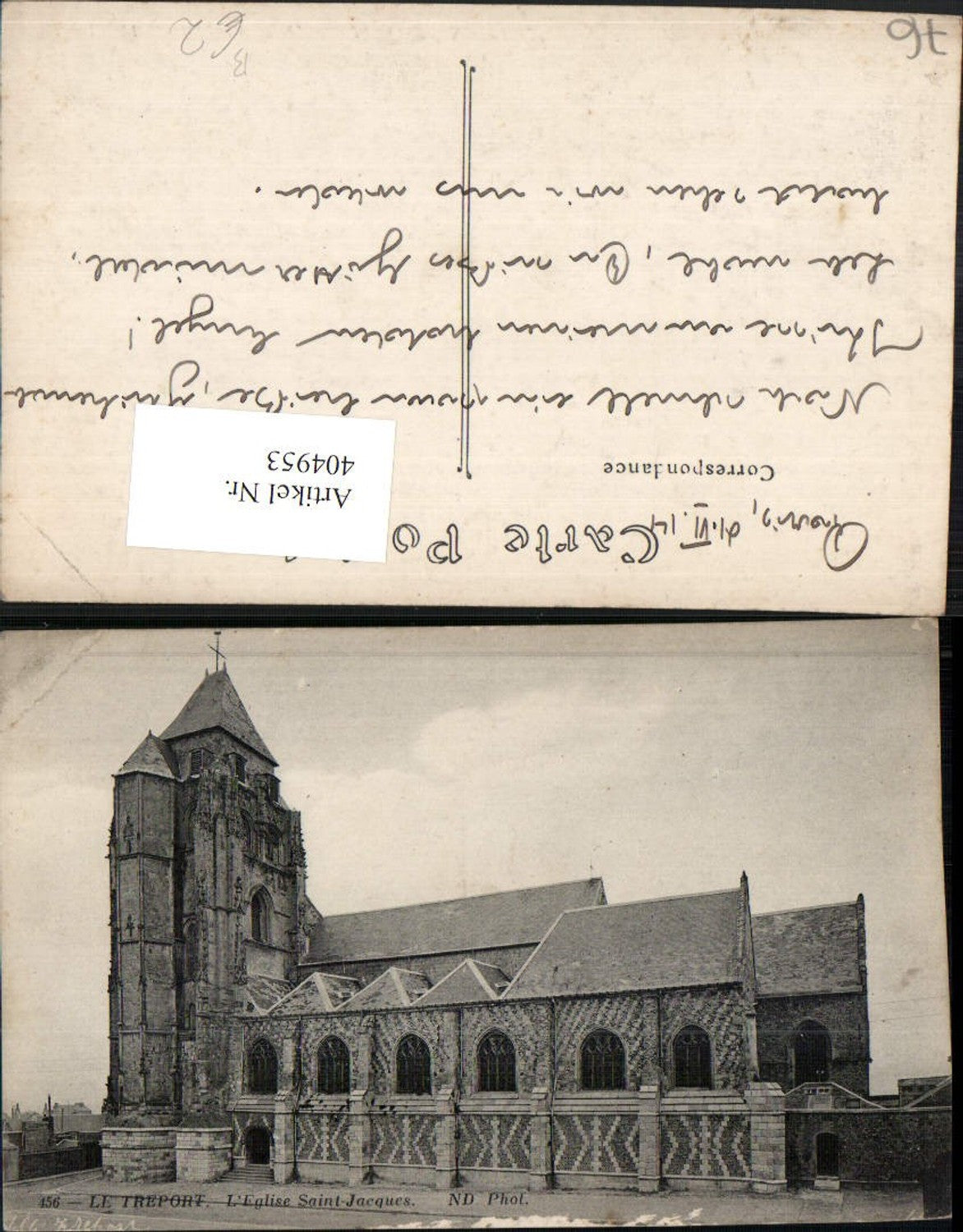 404953,Haute-Normandie Seine-Maritime Le Treport L'Eglise Saint-Jacques Kirche