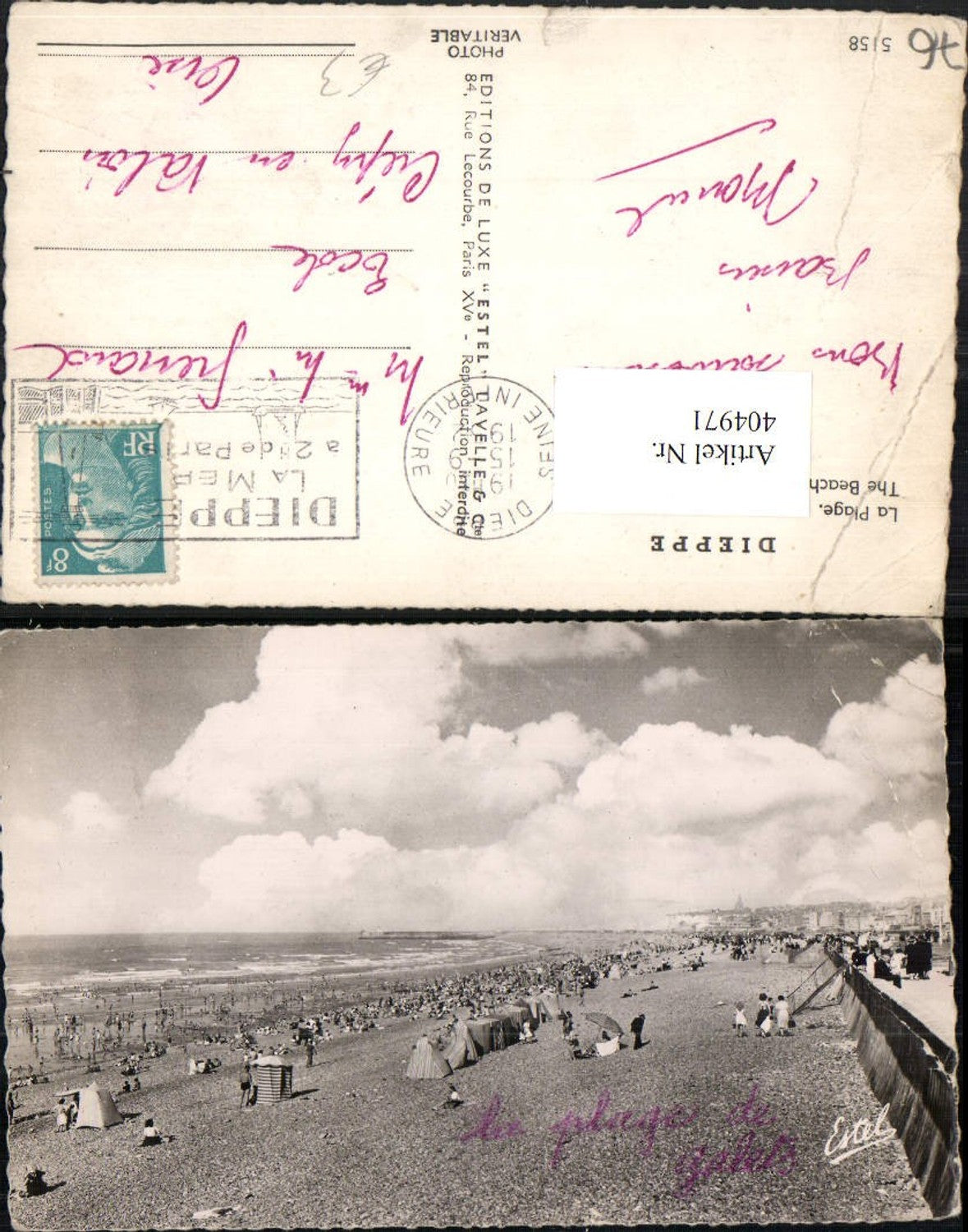 404971,Haute-Normandie Seine-Maritime Dieppe La Plage Strand Strandleben