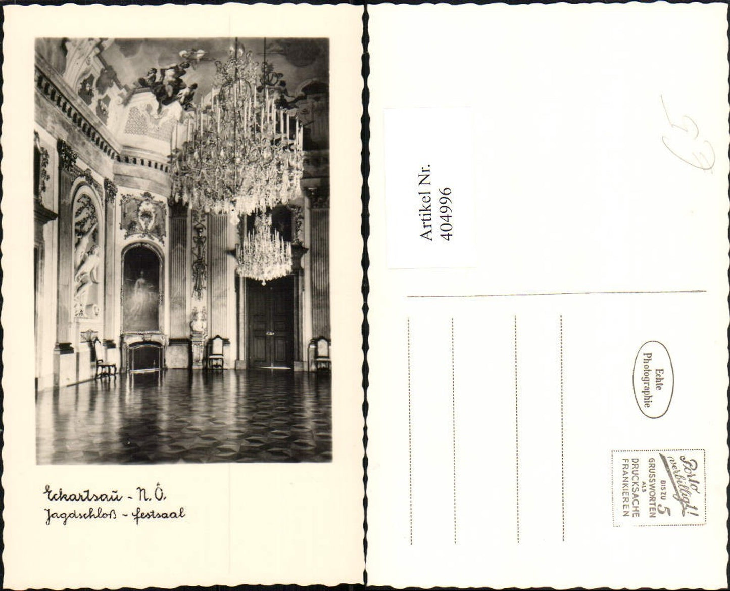 404996,Eckartsau Jagdschloss Schloss Festsaal