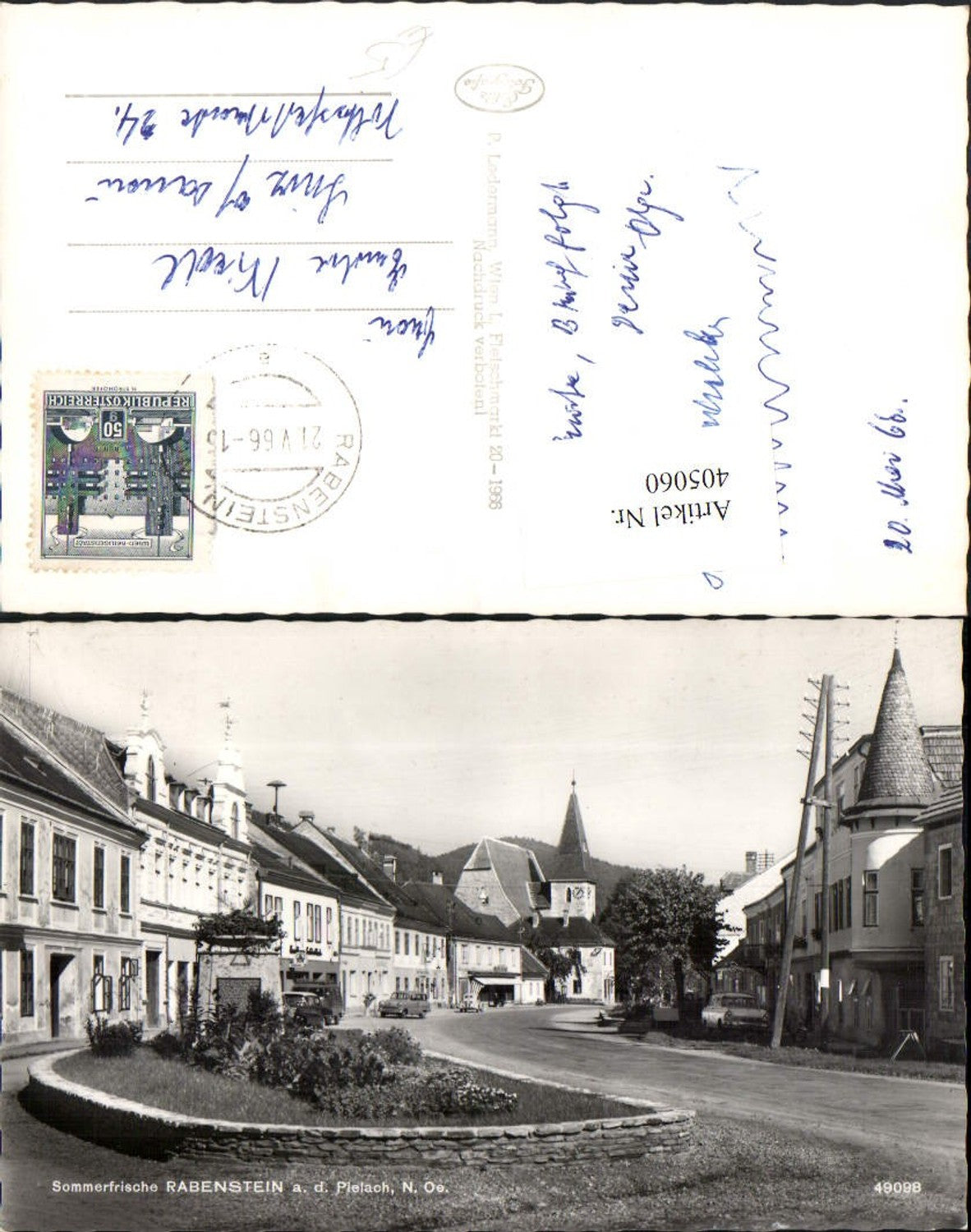 405060,Rabenstein an d. Pielach Straßenansicht Kirche