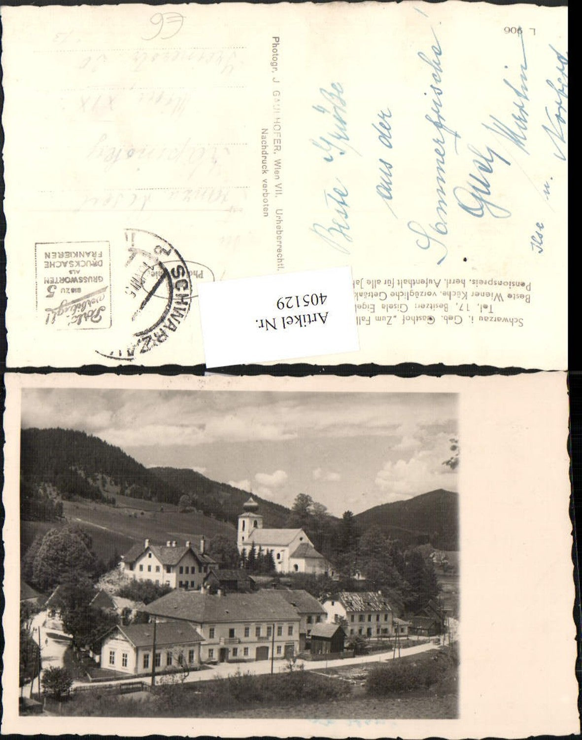 405129,Schwarzau im Gebirge Gasthof zum Falkenstein Kirche