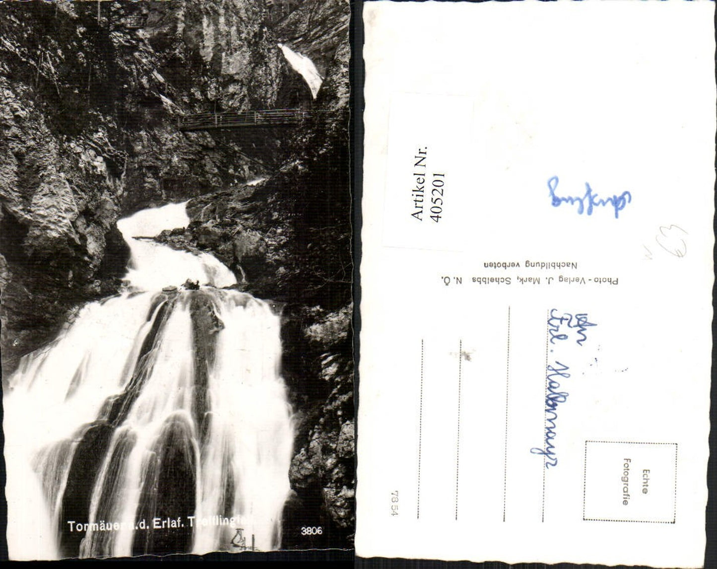 405201,Tormäuer an d. Erlaf Erlauf b. Gaming Trefflingfall Wasserfall