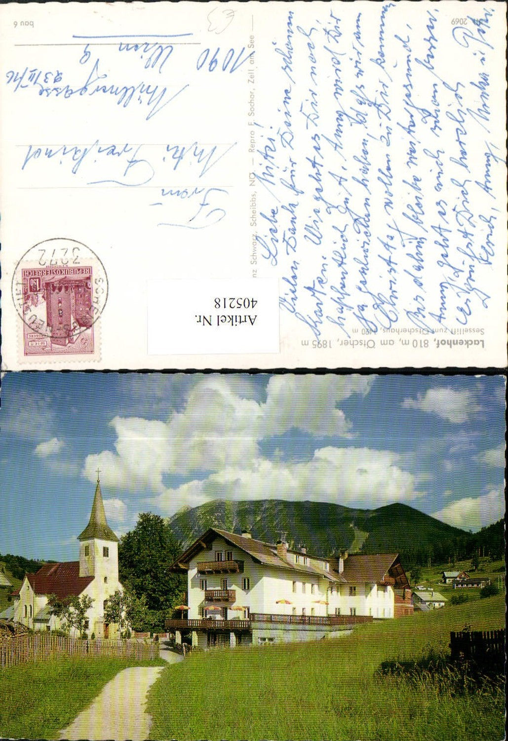 405218,Lackenhof am Ötscher Sessellift Kirche