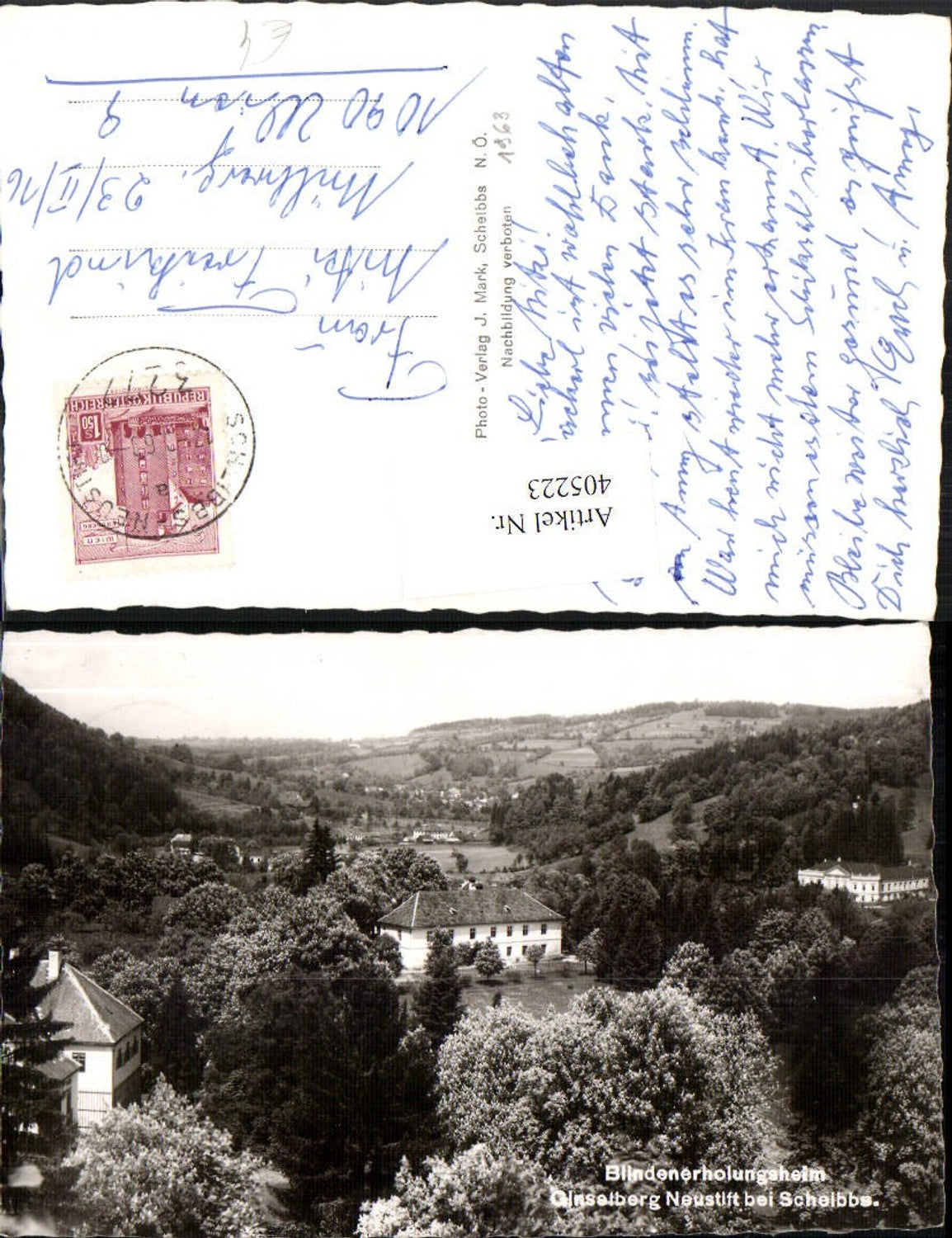 405223,Blindenerholungsheim Ginselberg Neustift b. Scheibbs