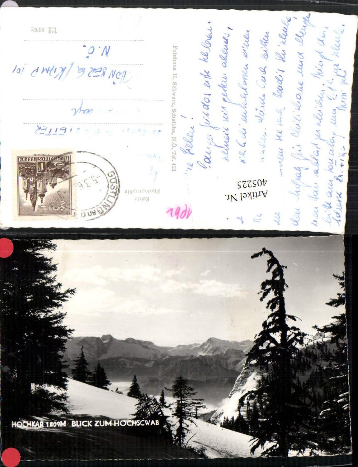 405225,Hochkar b. Göstling Blick zum Hochschwab Bergkulisse Winterbild